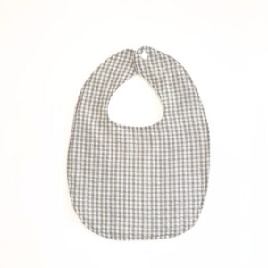 babero; babero hecho a mano; babero vichy